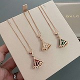 ブルガリ ビーゼロワン ネックレス DIVAS DREAM 偽物☆ローズゴールド☆ダイヤネックレス Bux43873