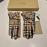 完売必至 バーバリー チェックウール＆カシミア グローブ コピー Bap96820