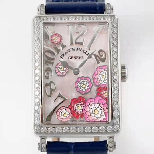 新色 入手困難品！フランク・ミュラー ロングアイランド ダイヤモンドベゼル frm53789