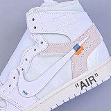 オフホワイト × ナイキ エアジョーダン1 レトロ コピー ホワイト AQ0818-100
