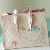 定番ルイヴィトン LV×YK オンザゴー MM 偽物 トートバッグ vuk47973