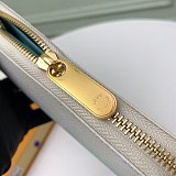 ルイヴィトン 財布 コピー ジップ長財布 バイザプール ブルー M80360