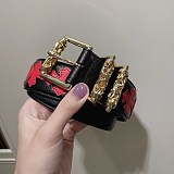 入手困難 クロムハーツ ローラー3ピースベルト 偽物 Kum18596