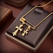 定番 【クロムハーツ ネックレス 偽物】CHクロス 22K セーフティピン ゴールド Kud28835 ネックレス 定番 【クロムハーツ ネックレス 偽物】CHクロス 22K セーフティピン ゴールド Kud28835 ネックレス