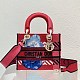 目を惹くカラー【ディオール】MEDIUM LADY D-LITE BAG フラワーポップ刺繍 dev94980