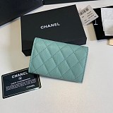 5色あり シャネル お洒落なカード＆コインケース偽物★ブラック★ゴールド金具A80799