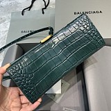 21AW新作バレンシアガ コピー クロコダイル型押し*HOURGLASS ハンドルバッグ S bar28826