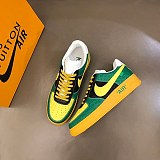 ☆超人気☆ルイヴィトン × ナイキ エアフォース1 コピー ロー バイ ヴァージル・アブロー "グリーン/イエロー" nas29317