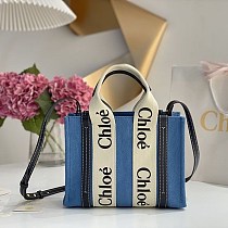 稀少 クロエ woody 偽物★トートバッグ◇キャンバス＆レザー chk27385