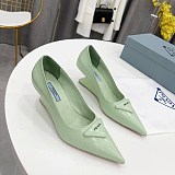 希少色 早い者勝ち♡プラダ トライアングルロゴ パンプス コピー 多色 pug46381