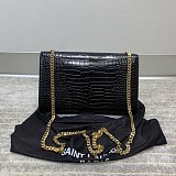 送料込サンローラン ケイト 偽物 クロコダイルエンボス シャイニーレザーバッグ Sax72523