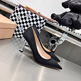 人気☆希少 ミュウミュウ 偽物 パンプス ヒール9cm mys96555