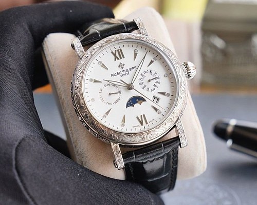 21AW新作パテックフィリップ 偽物 グランドコンプリケーション レリーフ腕時計 2色 約42mm paq31008