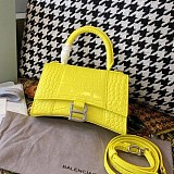 希少色バレンシアガ コピー クロコダイル型押し*HOURGLASS ハンドルバッグ bar75339