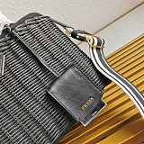 プラダ ウィッカーキャンバス かごバッグ コピー puw14407