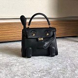 完売必至エルメス ケリードール 偽物 ブラック ゴールド金具 erp07693