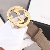 ☆超人気☆グッチ ベルト 偽物 ダブルGバックルインプリメ 4cm幅 gux61098