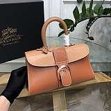 目を惹くカラー デルボー カーフスキン ブリヨン コピー ショルダー ハンドバッグ Dei09739