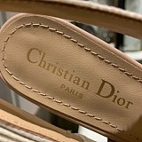 《大人気》ジャディオール スリングバックパンプス 偽物★ヒール6.5cm ブラウン テクニカルファブリック dep24544