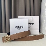 お洒落に♪【ロエベ】カーフレザー アナグラムバックルリバーシブルベルト 激安 loe99761