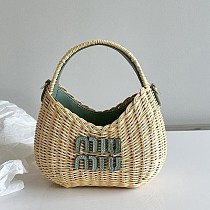 おすすめ ミュウミュウ ミュウ ワンダー コピー ウィッカー ハンドバッグ mym61696