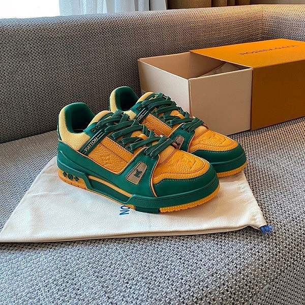 大人気!ルイヴィトン LV トレイナーライン コピー スニーカー Green 1A8WFS