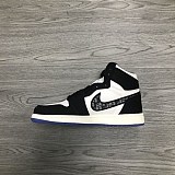 ★関税/送料込★ディオール x ナイキ エアジョーダン1 コピー ハイ OG プロトタイプ AJ1 ブラック/ホワイト 384664-007