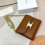人気No1セリーヌ コピー ラムスキンフラップウォレット ミニ財布 Cea22302