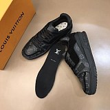 定番☆ルイヴィトン★LVトレイナーラインスニーカー 偽物 ブラック 1A8PU7