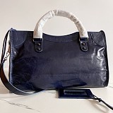 日本未入荷バレンシアガ☆クラシック シティバッグ 偽物☆ネイビーブルー baj11263