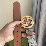 累積売上総額第１位！【グッチ ベルト 偽物】 リバーシブル GGスプリーム キャンバス 38mm guq64727