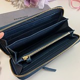 関税負担なしバレンシアガ ラウンドファスナー 偽物 長財布 小銭入れ付き/ネオクラシック ナイトブルー bad08507