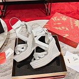 ☆超人気☆クリスチャンルブタン ウェッジサンダル 偽物 Malfadina Zeppa Ruq55140