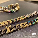 累積売上総額第１位！ルイヴィトン 偽物 コリエ・チェーンリンクス パッチーズ ストラス ネックレス MP2772