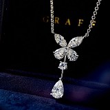 ★日本!!人気！グラフ コピー GRAFF クラシック バタフライ シングル モチーフ ペアシェイプ ダイヤモンド ドロップ ペンダント RGP178