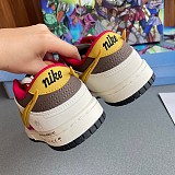 聖闘士星矢 ナイキ コピー SB ダンク ロー スニーカー ホワイト・レッド・ゴールド nak44194