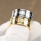 ＜最新で絶対欲しい>ブルガリ ロゴリング 偽物 ダイヤ付き 指輪 Bub56163