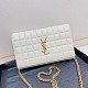 サンローラン カサンドラ 偽物 マテラッセ カレ チェーンウォレット Sax09705