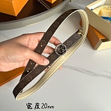 お洒落 ルイヴィトン 新作 レディースベルト コピー 20mm