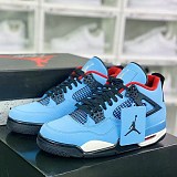 トラビススコット × ナイキ エアジョーダン4 偽物 レトロ カクタス・ジャック ユニバーシティブルー/バーシティ レッド 308497406