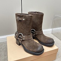 素敵な ミュウミュウ クワドラプルバックルロングブーツ偽物 myt46583 素敵な ミュウミュウ クワドラプルバックルロングブーツ偽物 myt46583