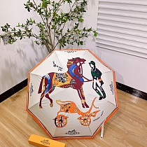 使い勝手良 2024 エルメス 新作 雨晴兼用折りたたみ傘 自動開閉 スーパーコピー