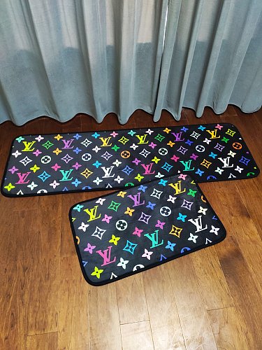 送料込 ルイヴィトン 2024新作 バスマットセット キッチンマット トイレ新居玄関マット ベッドルーム浴室オフィス 新居マット 新居寝具用品