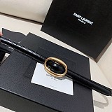 売上総額１位！サンローラン レーム スリム ベルト Sak50561