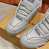 【 ルイヴィトン 】LV スケート偽物・ライン スニーカー 1ABZ5O