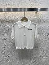 累積売上総額第１位！2025 ミュウミュウ 新作 半袖Tシャツ スーパーコピー 3色