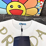☆超人気☆ 2025 プラダ 新作 半袖Tシャツ 偽物  2色