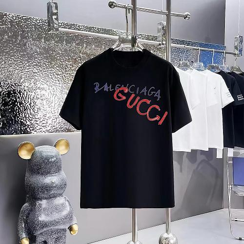 ☆超人気☆ 2025 バレンシアガ×グッチ 新作 半袖Tシャツ 偽物
