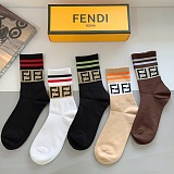 お洒落 2026 フェンディ 新作 ソックス コピー 5足セット