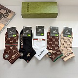 使い勝手良し 2026 グッチ 新作 ソックス コピー 5足セット